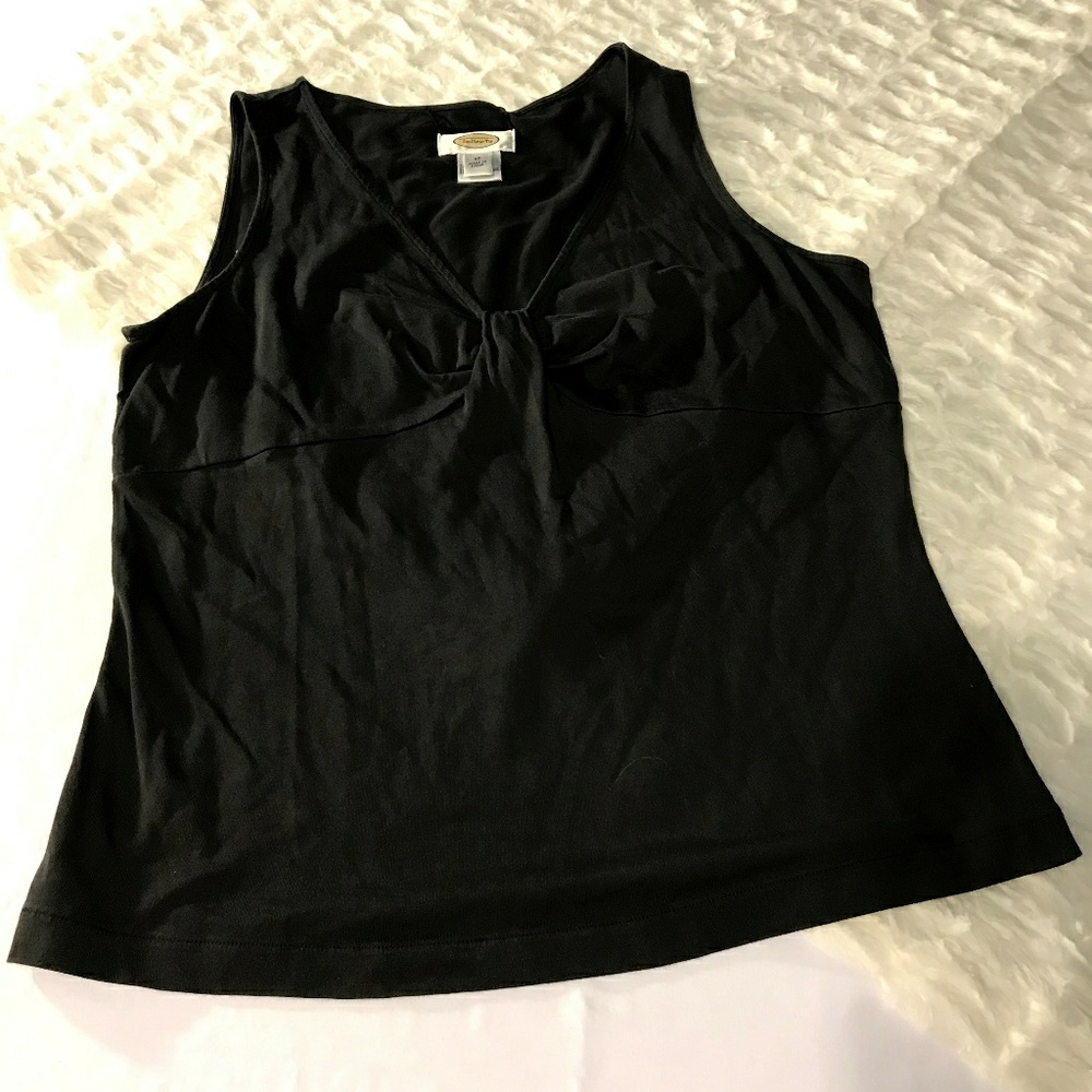 Talbots womens tank top black, sz 12